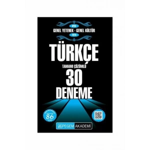 PEGEM KPSS TÜRKÇE 30 DENEME 2019 ÇÖZÜMLÜ