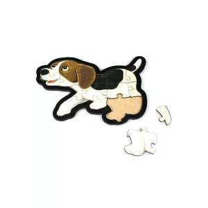 BEYAZ KÖPEK PUZZLE - PARILTI