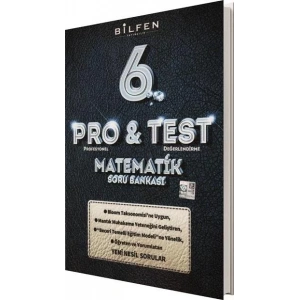BİLFEN 6.SINIF MATEMATİK PRO TEST SORU BANKASI