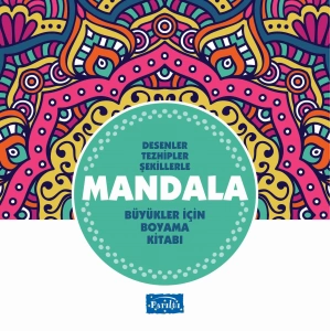 BÜYÜKLER İÇİN MANDALA TURKUAZ - PARILTI