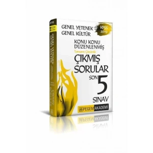 PEGEM KPSS GK GY SON 5 SINAV ÇIKMIŞ SORULAR 2019