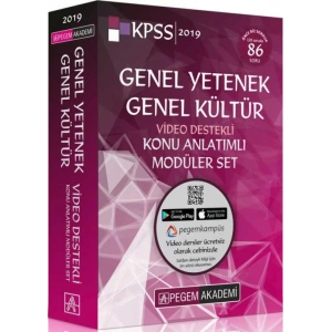PEGEM KPSS GKGY MODÜLER SET KONU ANLATIMLI 2019