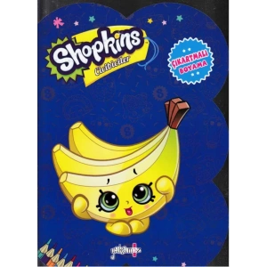 SHOPKİNS ÇIKARTMALI BOYAMA MAVİ - YAKAMOZ