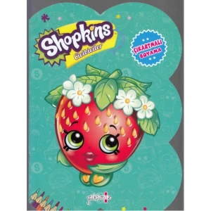 SHOPKİNS ÇIKARTMALI BOYAMA TURKUAZ - YAKAMOZ