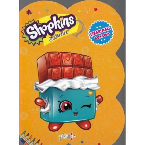 SHOPKİNS ÇIKARTMALI BOYAMA TURUNCU - YAKAMOZ