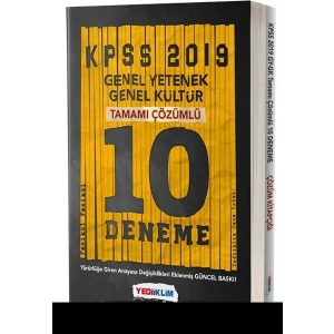YEDİİKLİM KPSS GKGY 10 DENEME 2019 ÇÖZÜMLÜ