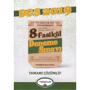 YEDİİKLİM DGS 8 DENEME SAYISAL SÖZEL 2019