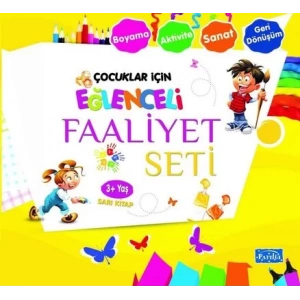 EĞLENCELİ FAALİYET SETİ 3+ YAŞ SARI KİTAP - PARILTI