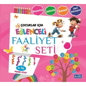 EĞLENCELİ FAALİYET SETİ 4+ YAŞ PEMBE KİTAP - PARILTI