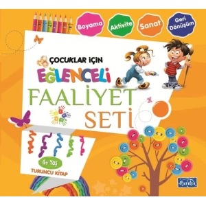 EĞLENCELİ FAALİYET SETİ 4+ YAŞ TURUNCU KİTAP - PARILTI