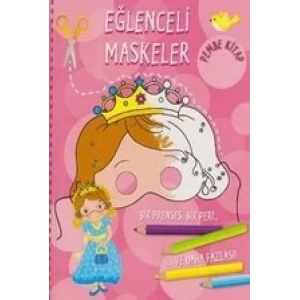 EĞLENCELİ MASKELER PEMBE KİTAP - PARILTI