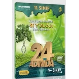 SINAV 11.SINIF BİYOLOJİ 24 ADIMDA SORU BANKASI