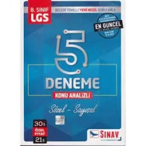 SINAV 8.SINIF 5 DENEME KONU ANALİZLİ