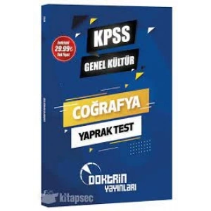 DOKTRİN KPSS COĞRAFYA YAPRAK TEST