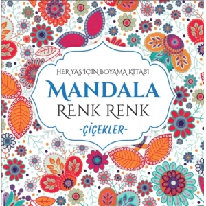 EVRENSEL MANDALA RENK RENK ÇİÇEKLER