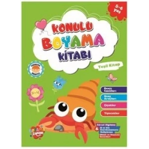 KOLONİ Konulu Boyama - Yeşil Kitap (5-6 Yaş)