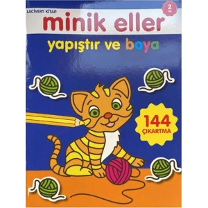 Minik Eller Yapıştır Ve Boya Lacivert Kitap 0-6 Yaş Yayınları