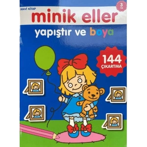 Minik Eller Yapıştır Ve Boya Mavi Kitap 0-6 Yaş Yayınları