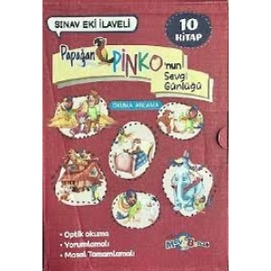 PAPAĞAN PİNKONUN SEVGİ GÜNLÜĞÜ (10 KİTAP) - MAVİ BONCUK