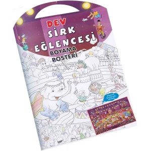 SİRK EĞLENCESİ - DEV BOYAMA POSTERİ -