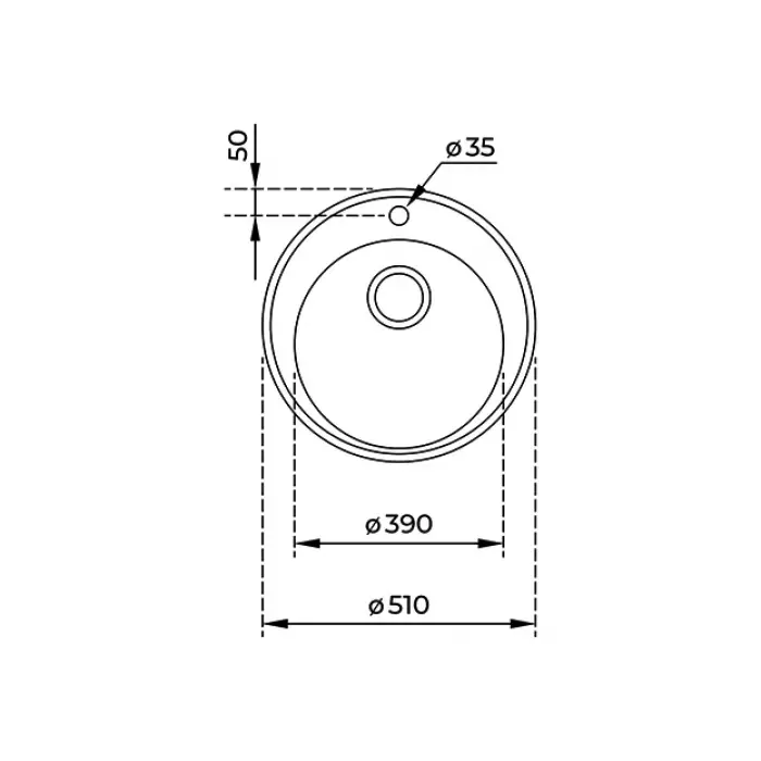 TEKA CENTROVAL 45 WTH WW&S M SINK V EVYE