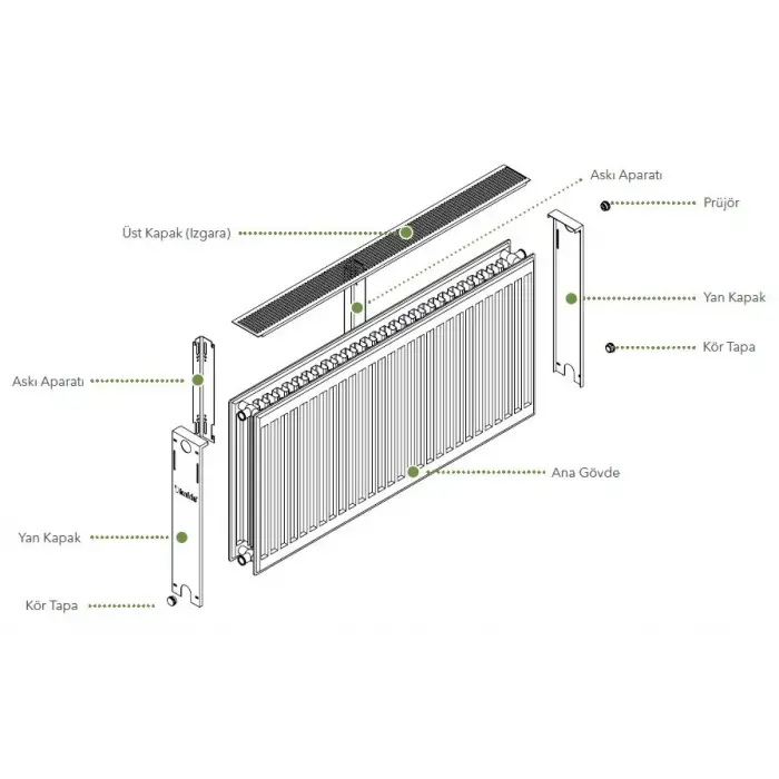 600x400 PANEL RADYATÖR KALDE