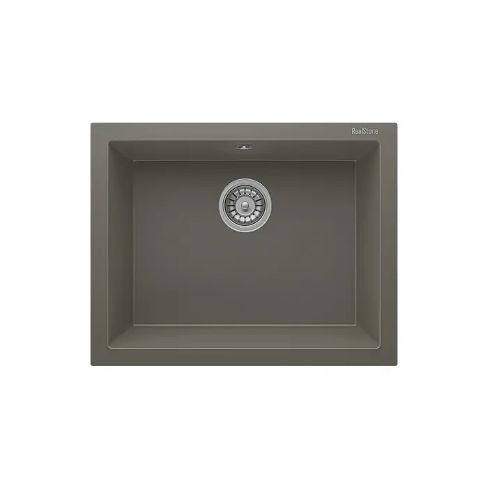 Real Stone K012 Gordion 60 Siyah Granit Mutfak Eviyesi 60×47.5 cm
