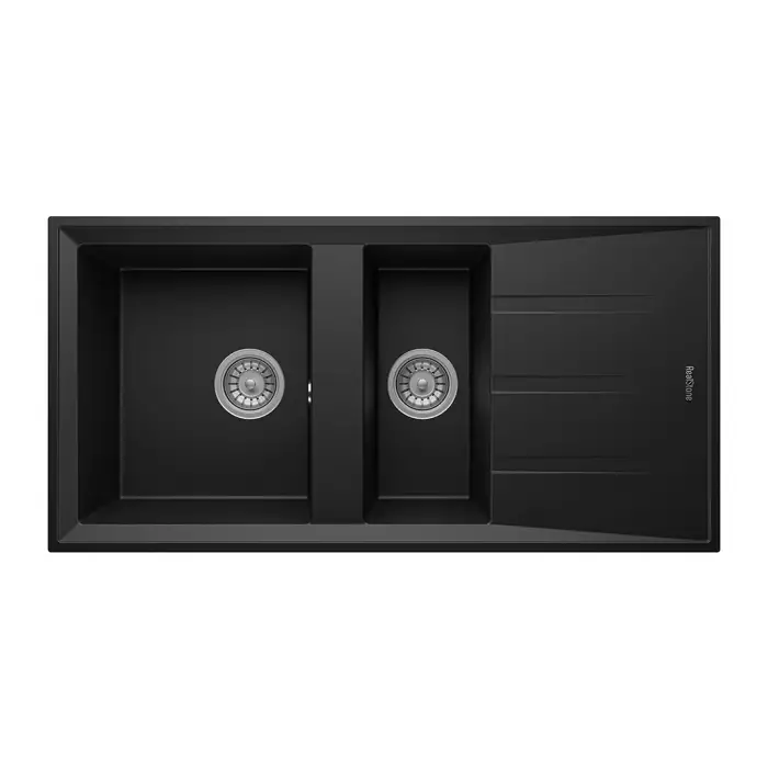 RealStone P013 Salda 100 1.5 Gözlü Antrasit Granit Eviye