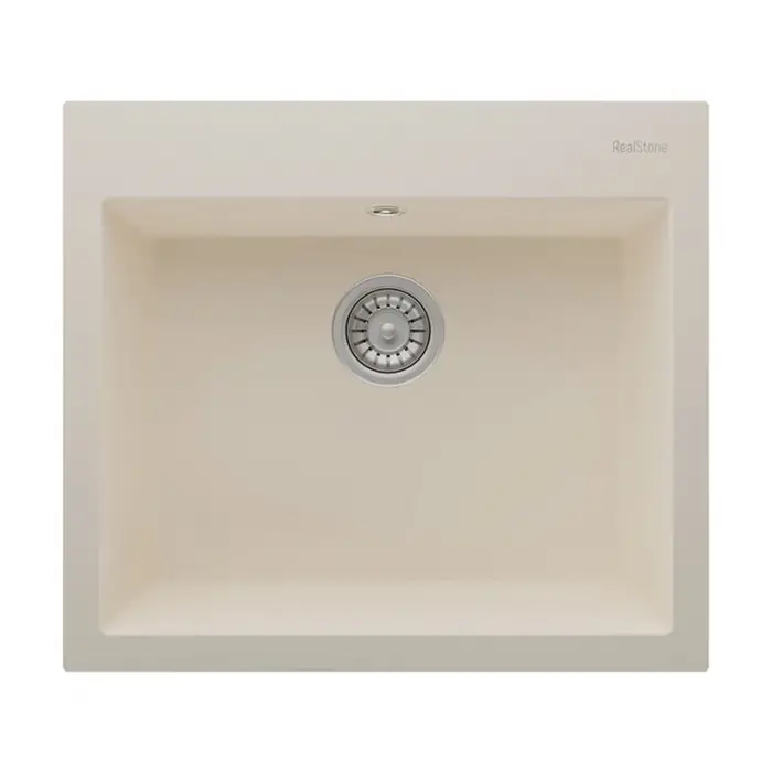 Real Stone K002 Didym 60 Antrasit Granit Tezgah Ustu Eviye 60X53 Cm