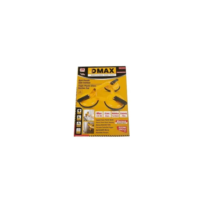 DMAX 4066 PLASTİK CAM VANTUZU ÜÇLÜ