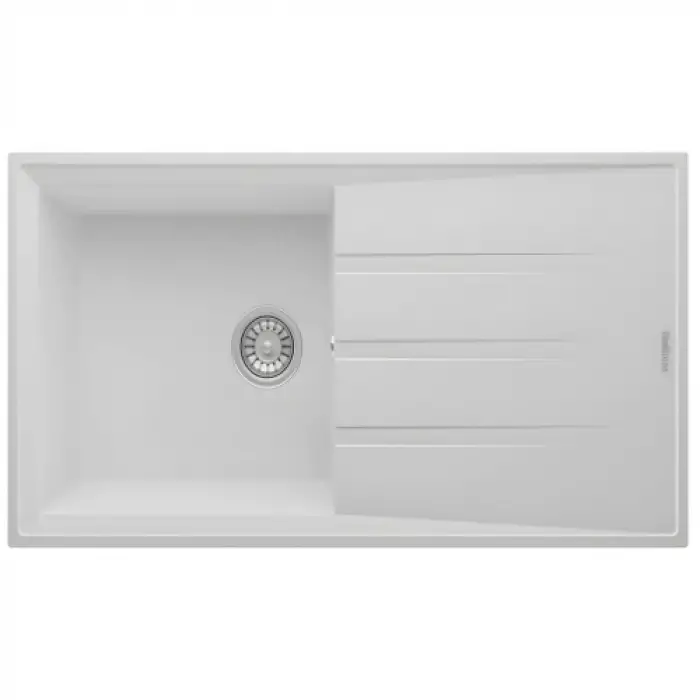 RealStone P012 Efes 100 Tezgah Üstü Beyaz Granit Eviye