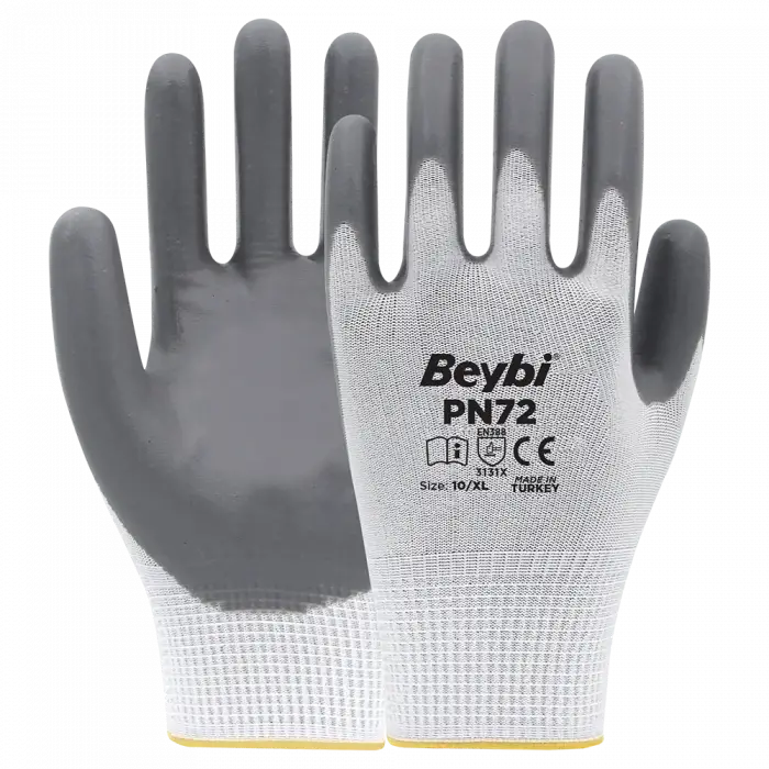 BEYBİ POLYEMİT ELDİVEN K7 PN7 BEYAZ-GRİ