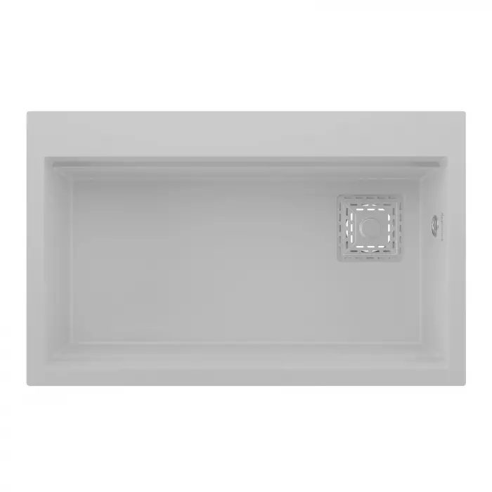 Real Stone Likya 75,5x47 Cm Beyaz Granit Mutfak Eviyesi