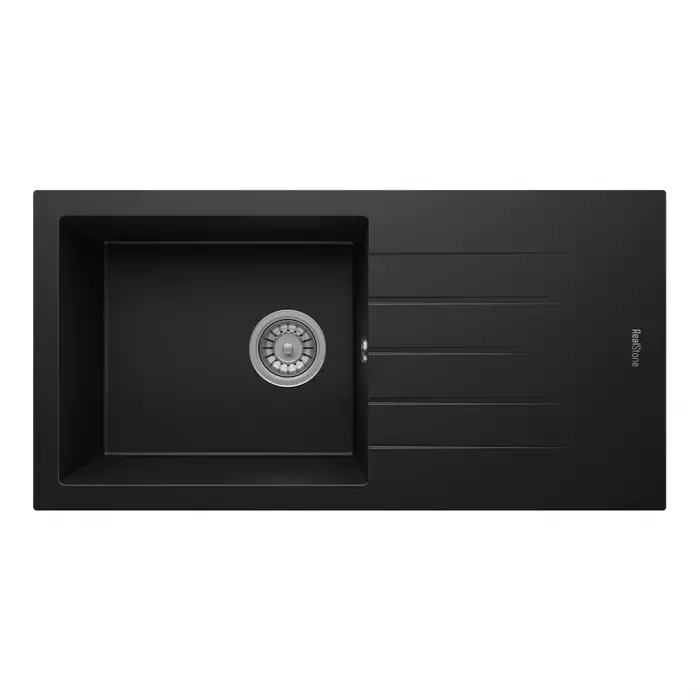 RealStone Assos P011 86 XL Tezgah Üstü Antrasit Granit Eviye