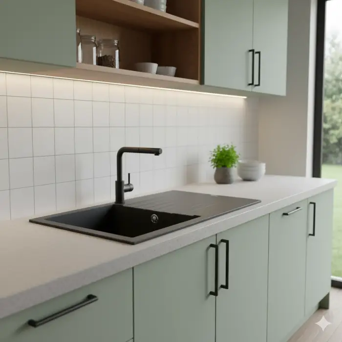 RealStone P015 Laodikya 100 XL Tezgah Üstü Granit Eviye