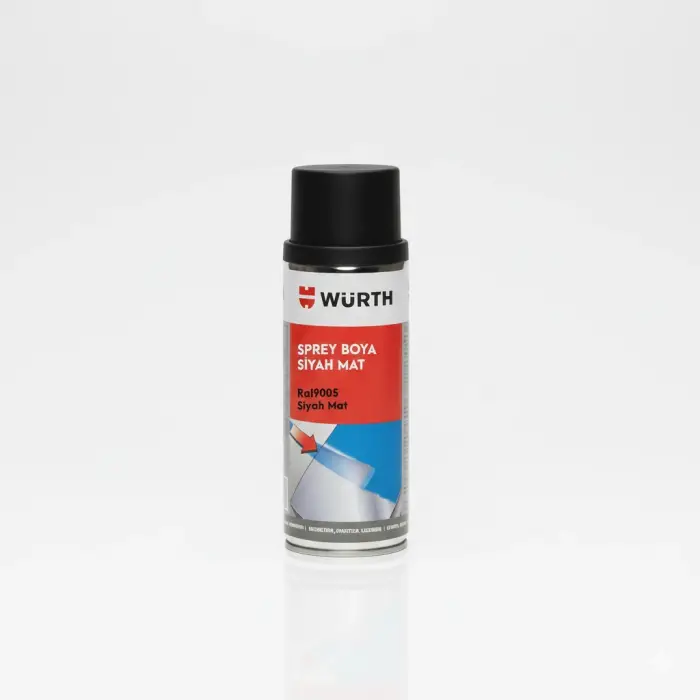 WÜRTH SPREY TAMPON BOYA RAL9005 MAT SİYAH 400 ML