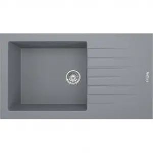 RealStone Assos P011 86 XL Tezgah Üstü Gri Granit Eviye