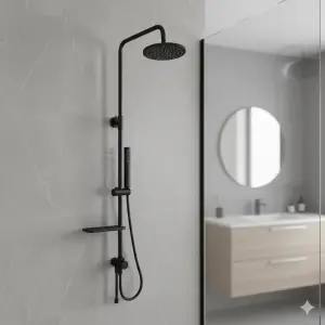 RAIN MARE DUŞ BARI Mat SİYAH