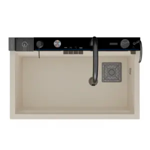 RealStone Victoria Granit Krem Akıllı Eviye