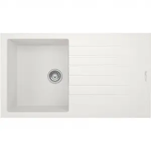 RealStone P004 Troya 86 Beyaz Granit Eviye