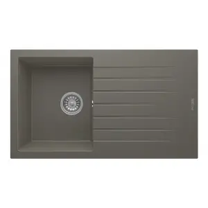 RealStone P004 Troya 86 Gri Granit Eviye