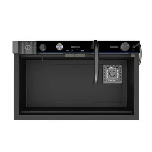 RealStone Victoria Granit Siyah Akıllı Eviye