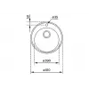 TEKA CENTROVAL 45 WTH WW&S M SINK V EVYE