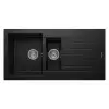 RealStone Troya P005 100 Tezgah Üstü Siyah Granit Eviye