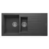 RealStone Troya P005 100 Tezgah Üstü Siyah Granit Eviye