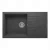 Real P014 LOADİKYA 86 XL Antrasit Granit Mutfak Eviyesi 86X50 cm