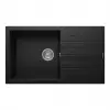 Real P014 LOADİKYA 86 XL Siyah Granit Mutfak Eviyesi 86X50 cm