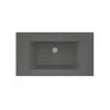 Real Stone ZENITH 80 Etajerli Gri Granit Banyo Lavabosu 80x45