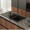 RealStone Troya P005 100 Tezgah Üstü Krem Granit Eviye