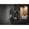 TEMA 18X18 2 KATLI KÖŞE ŞAMPUANLIK MAT SİYAH